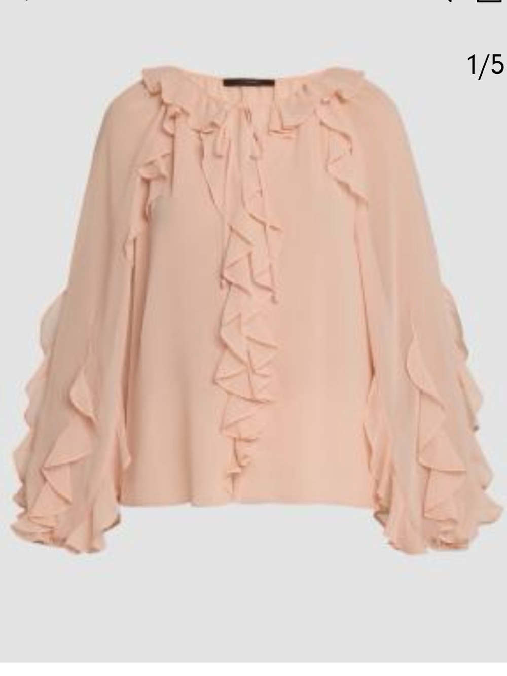 NWT Kobi Halperin Bailey Ruffled Blouse